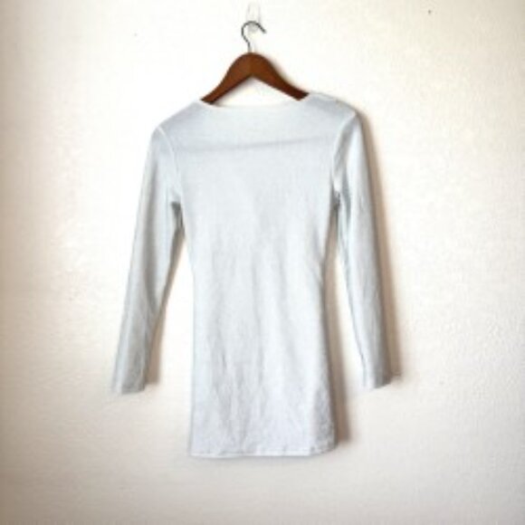 SHEIN Silver Metallic Twist Front Mini Dress | Birthday Party Night Out | Size S - Picture 2 of 4